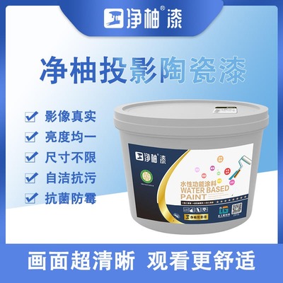 净柚投影漆 打造高效抗菌防霉的办公室投影墙